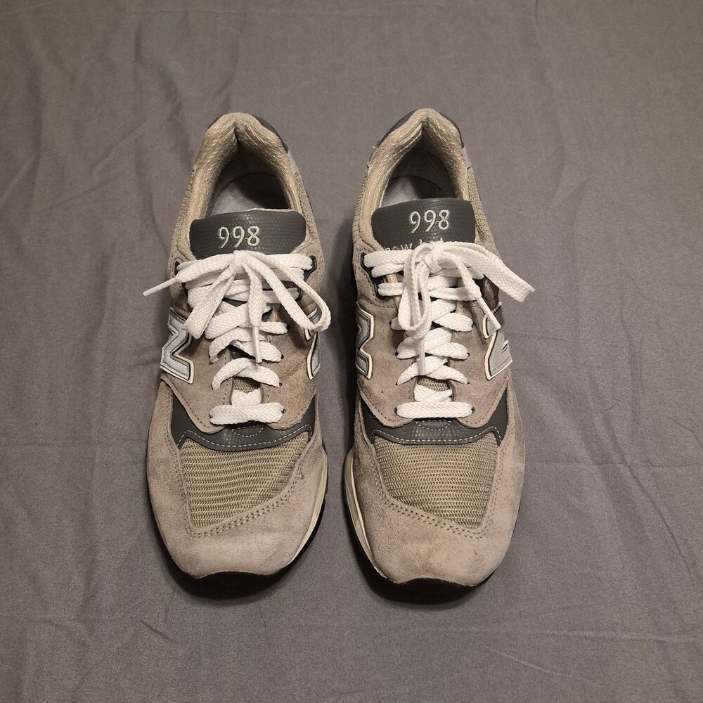 New Balance 998 Core Men Size 8 Gray Silver Shoes Sneakers Made In USA U998GR